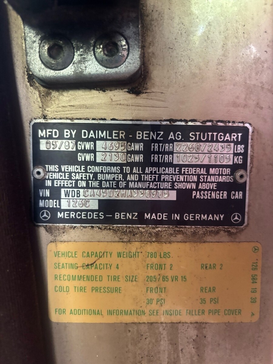 1987 Mercedes-Benz 500-Series SEC - photo 13