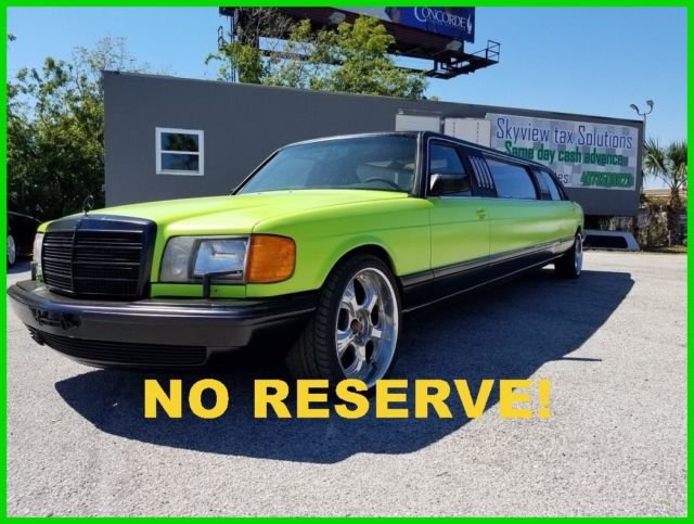 1987 MERCEDES BENZ 560SEL W126 STRETCH LIMOUSINE FLORIDA NO RESERVE! 1987 Mercedes-Benz 500-Series 560SEL STRETCH LIMOUSINE FLORIDA NO RESERVE!
