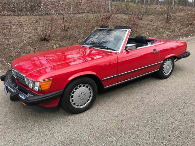 1987 Mercedes-Benz 560SL 58000 Miles Red V-8 Automatic 1987 Mercedes-Benz SL-Class --