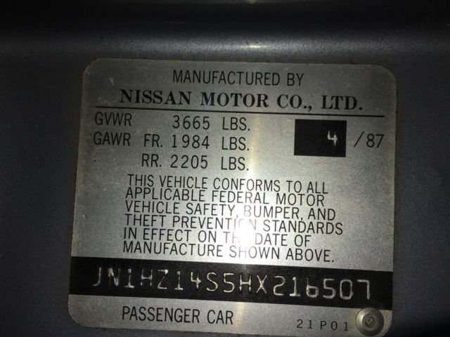 1987 Nissan 300ZX Base Coupe 2-Door - photo 13