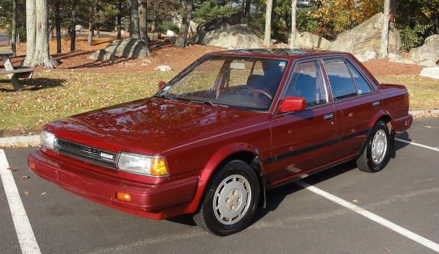 1987 Nissan Stanza GXE Sedan Garnet One Owner Low Miles L@@K 1987 Nissan Stanza GXE