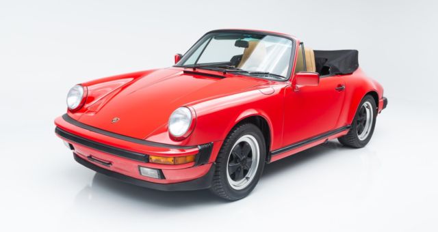 1987 Porsche 911 Carrera 55,900 Miles Red Cabriolet Flat 6 Cylinder Engine 3.2L 1987 Porsche 911 --