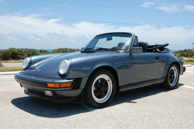 1987 Porsche 911 Carrera Cabriolet 60k Miles G50 Fuchs Rims Fresh Major Service 1987 Porsche 911 60k Miles G50 Fuchs Rims Fresh Major Service
