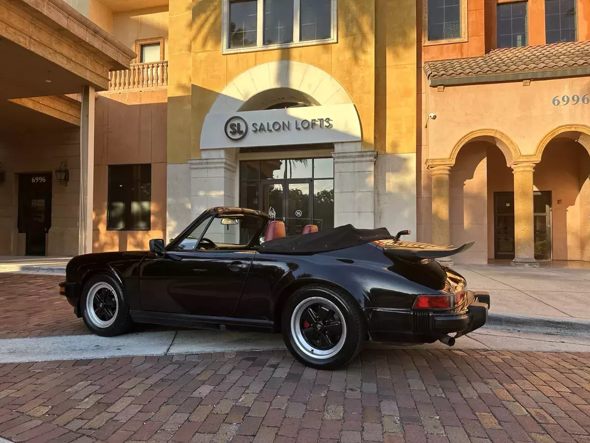 1987 Porsche 911 Carrera Convertible Black G50 1987 Porsche 911 G50