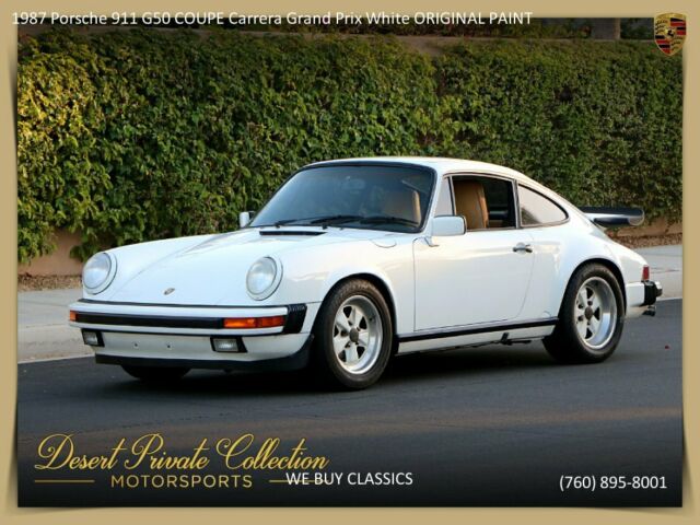 1987 Porsche 911 G50 COUPE Carrera Grand Prix White ORIGINAL PAINT