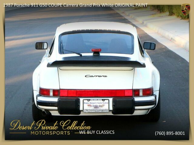 1987 Porsche 911 G50 COUPE Carrera Grand Prix White ORIGINAL PAINT - photo 5