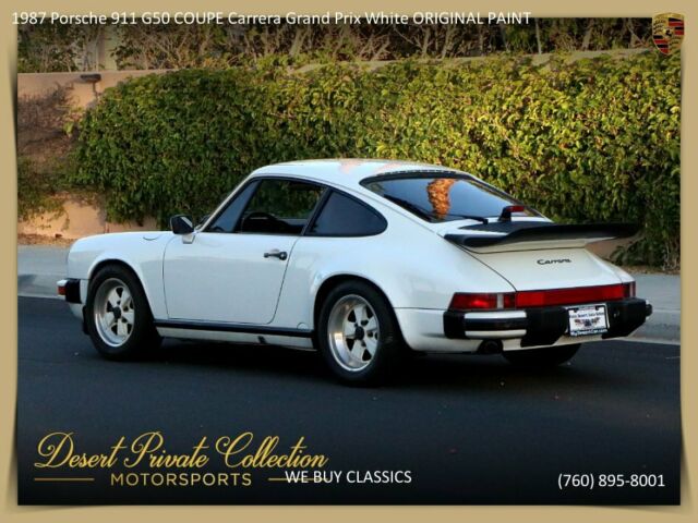 1987 Porsche 911 G50 COUPE Carrera Grand Prix White ORIGINAL PAINT - photo 6