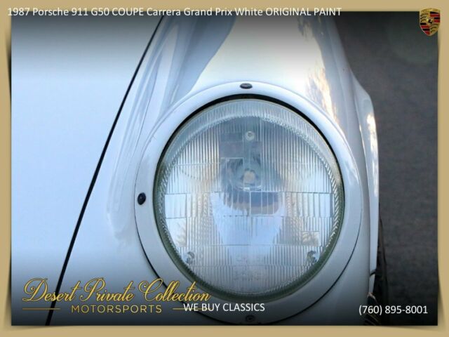 1987 Porsche 911 G50 COUPE Carrera Grand Prix White ORIGINAL PAINT - photo 8