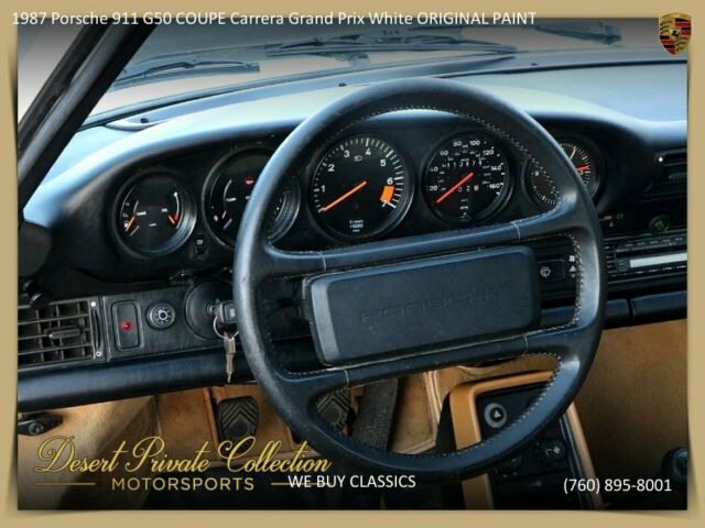 1987 Porsche 911 G50 COUPE Carrera Grand Prix White ORIGINAL PAINT - photo 9