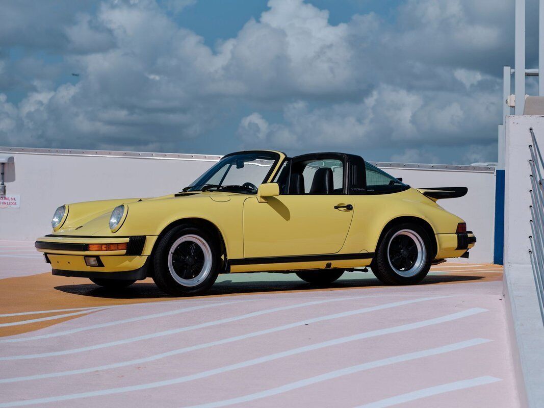 1987 Porsche 911 Targa 55,300 Miles Summer Yellow Manual 1987 Porsche 911 Targa
