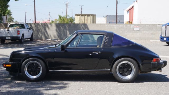1987 Porsche 911 Targa Black on tan G50 1987 Porsche 911