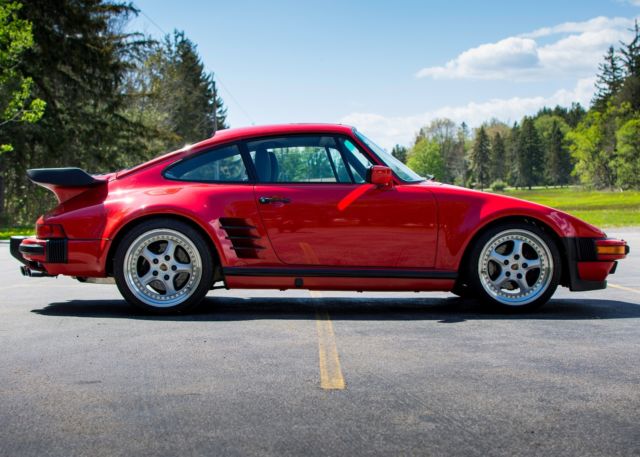 1987 Porsche 911 Turbo Coupe original Slantnose Slant collectors car 930 2 door 1987 Porsche 911 Leather