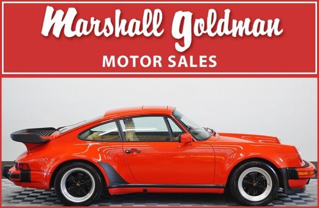 1987 Porsche 911 Turbo Guards Red/Champagne limited slip only 70800 miles 1987 Porsche 930 Turbo