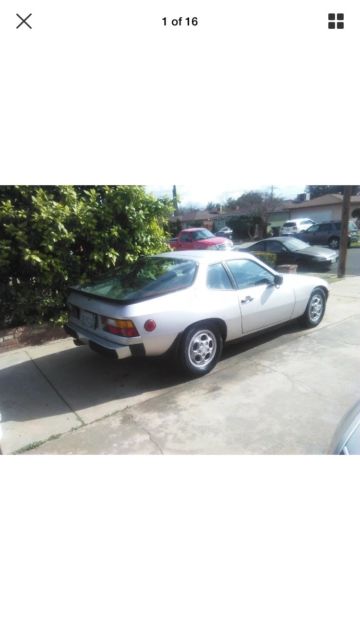 1987 Porsche 924 silver low miles clear pink title manual transmission 1987 Porsche 924