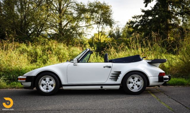 1987 Porsche 930 Cabriolet, Factory Slant Nose (M505), Two Owners, All Original 1987 Porsche 930 Cabriolet
