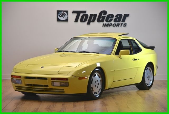 1987 Porsche 944 Turbo Rare Light Yellow Color Excellent Driver 1987 Porsche 944 Turbo