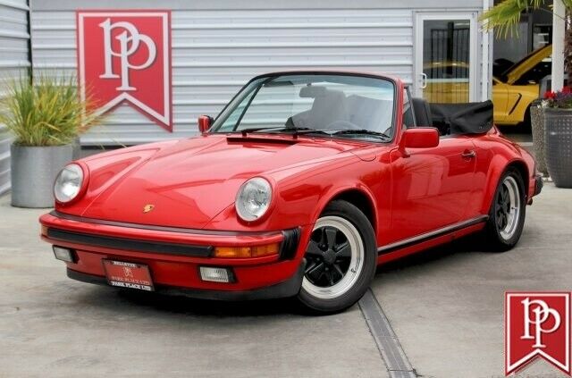 1987 Porsche Carrera Cabriolet 129632 Miles Guards Red 1987 Porsche Carrera GT Cabriolet