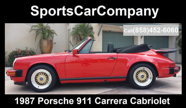 1987 Porsche 911 Carrera Cabriolet