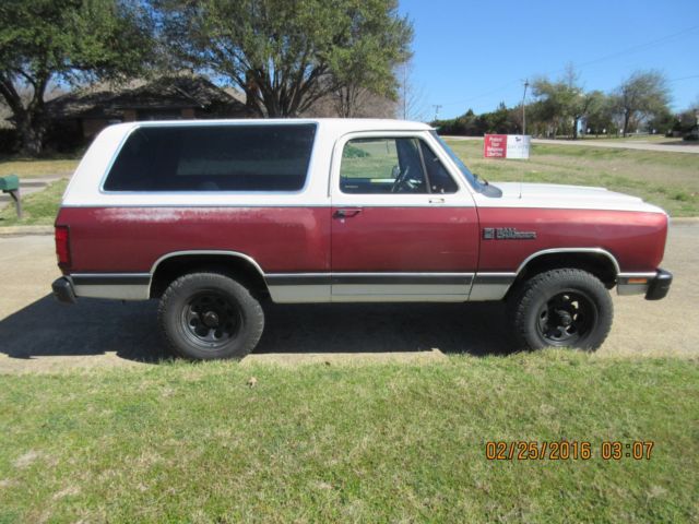 1987 Ramcharger Runs and Looks Great 1987 Dodge Ramcharger