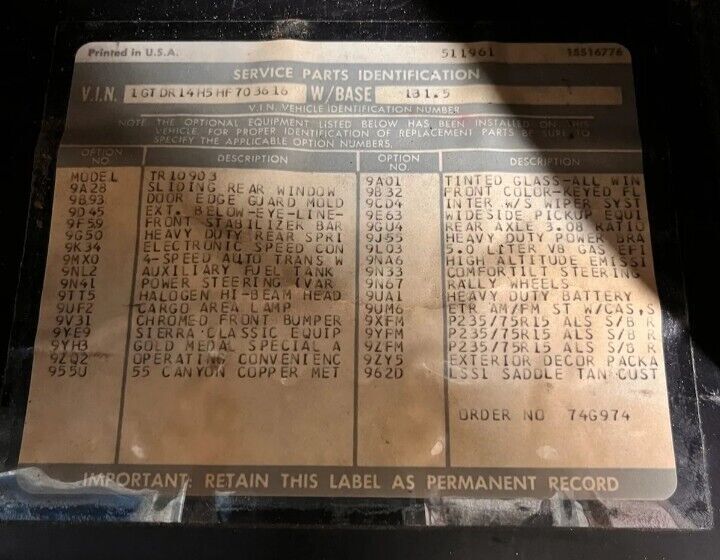 1987 GMC Sierra 1500 V1500 - photo 5