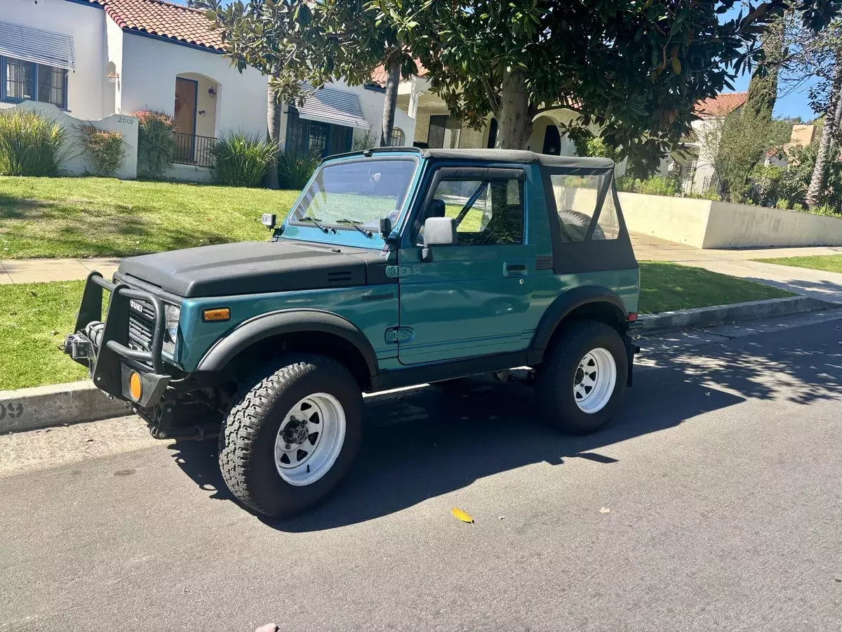 1987 Suzuki Samurai Convertible Green 1987 Suzuki Samurai