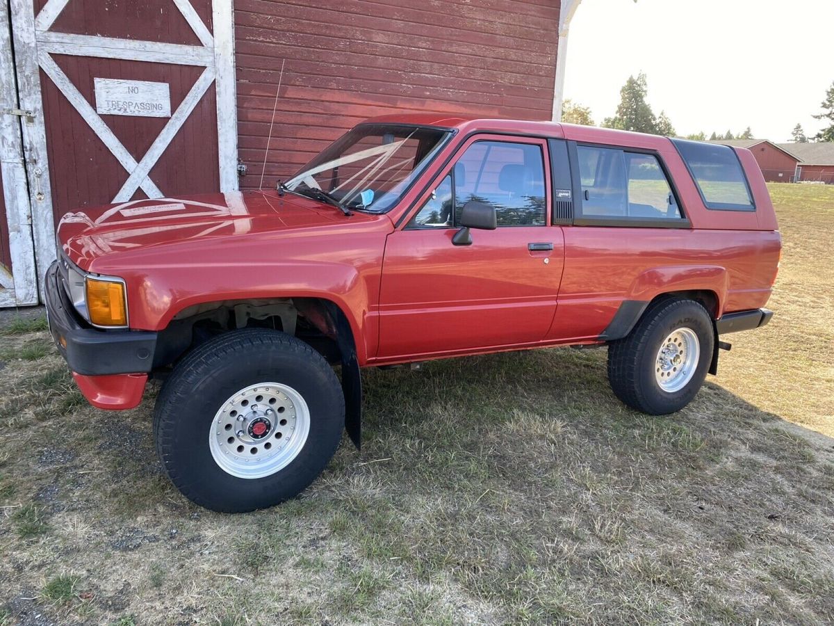 1987 Toyota 4Runner SUV Red 4WD Manual RN60 1987 Toyota 4Runner RN60