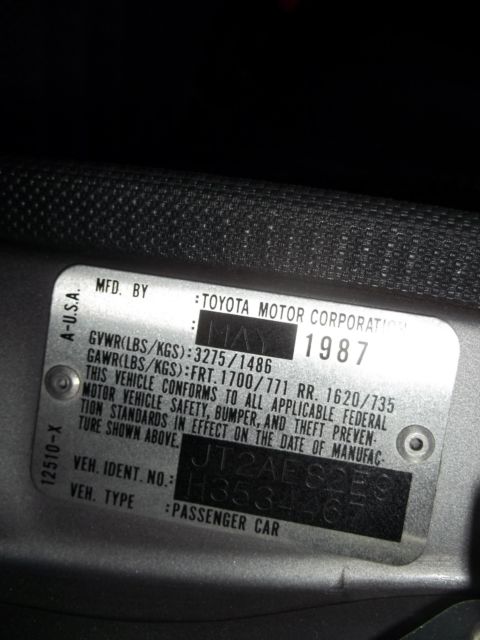 1987 Toyota Corolla - photo 10