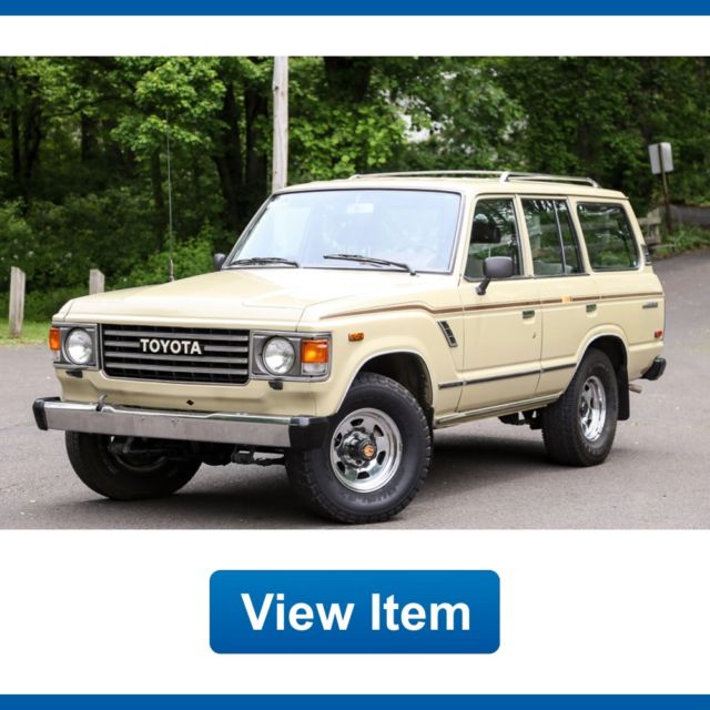 1987 Toyota Land Cruiser 138K Mi 4WD Manual L6 FJ60 Clean CARFAX Axle Lock! 1987 Toyota Land Cruiser FJ60