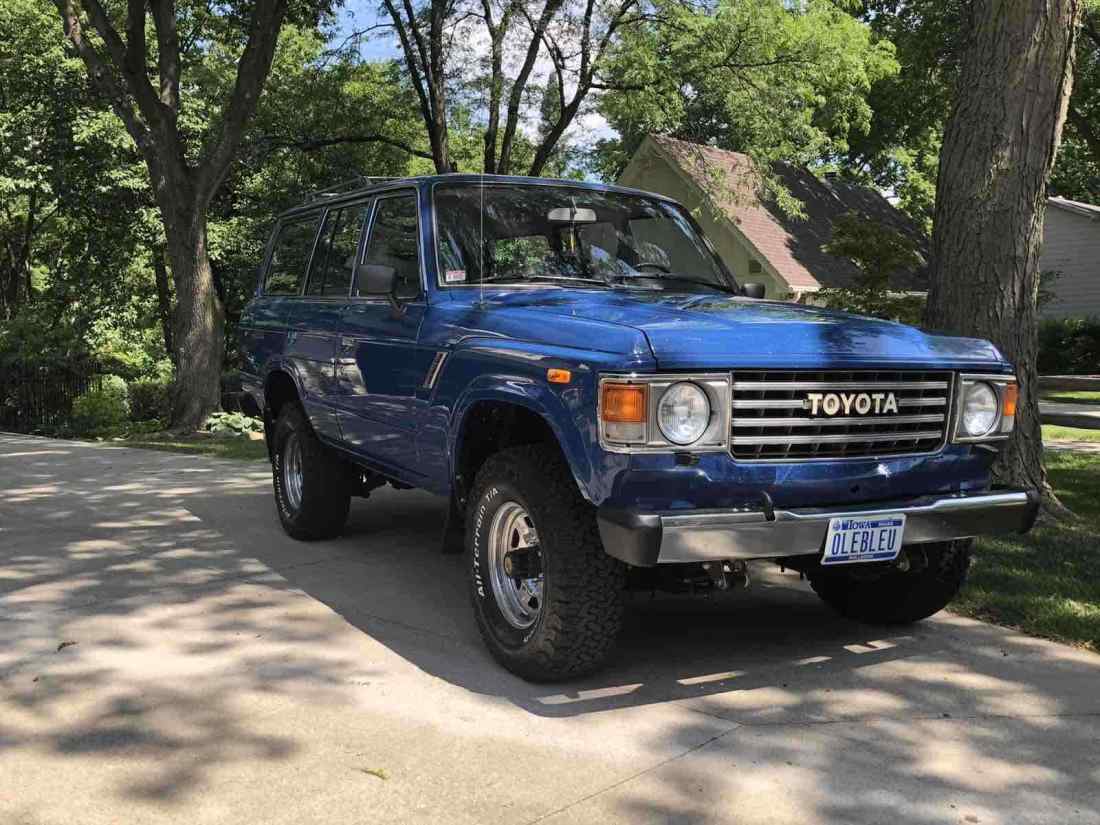 1987 Toyota Land Cruiser SUV Blue 4WD Manual FJ60 1987 Toyota Land Cruiser FJ60