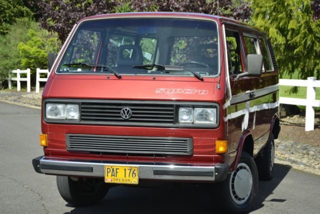 1987 Vanagon GL Syncro Locker 4wd SURVIVOR 1 OWNER VW Transporter Bus NO RUST 1987 Volkswagen Bus/Vanagon SYNCRO