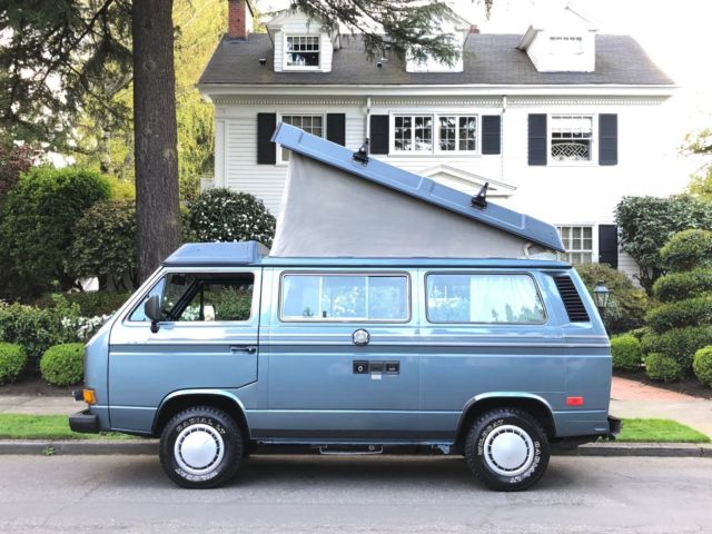 1987 VOLKSWAGEN VANAGON WESTFALIA POP TOP CAMPER VAN CLASS B KOMBI EUROVAN BUS 1987 Volkswagen Bus/Vanagon GL TREK EDITION