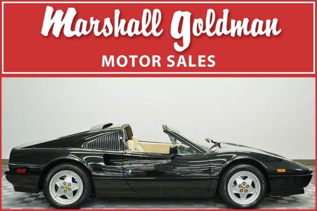 1988 1/2 Ferrari 328GTS Black/Crema Ferrari Classiche cert, serviced 16100 miles 1988 Ferrari 328