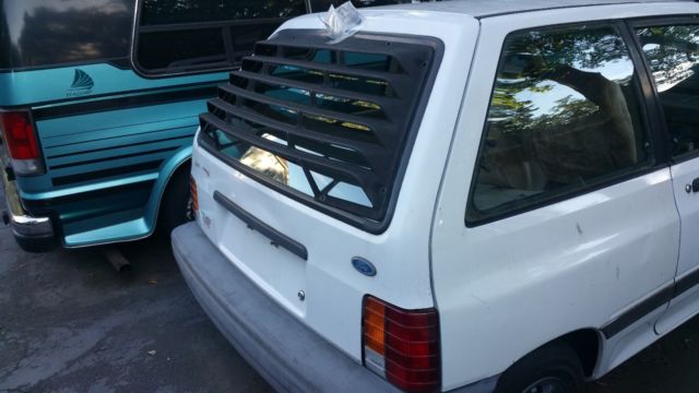 1988-93 Ford Festiva rear hatch window aftermarket LOUVERS 1990 Ford Festiva