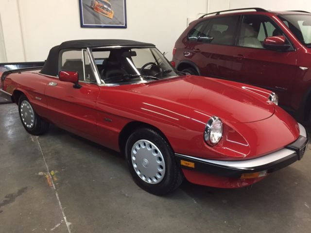 1988 Alfa Romeo Graduate Spider - One Owner - Only 38k Original Miles 1988 Alfa Romeo Spider