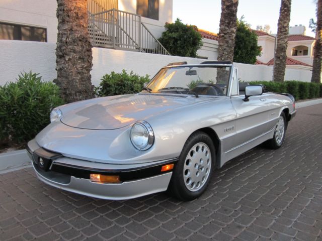1988 ALFA ROMEO SPIDER QUADRIFOGLIO-58K ORIG MI-SUPER NICE SURVIVOR ARIZONA CAR 1988 Alfa Romeo Spider QUADRIFOGLIO