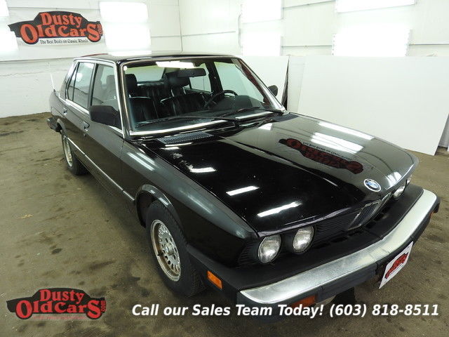 1988 Black Runs Drives Body Inter VGood 2.8L I6 4 spd auto! 1988 BMW 5-Series Runs Drives Body Inter VGood 2.8L I6 4 spd auto