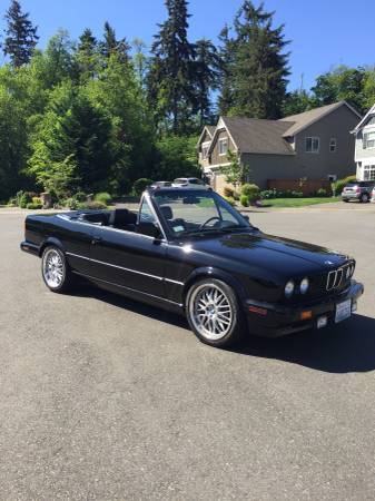 1988 BMW 325I Convertible E30 Excellent Condition 1988 BMW 3-Series