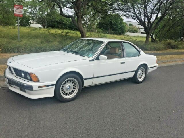 1988 BMW 635CSI 2nd Owner Original BMW Automatic Coupe Alpine Wht Natur Leather 1988 BMW 6-Series 635CSi