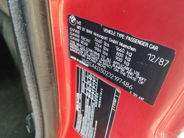 1988 BMW M3 M3 - photo 6