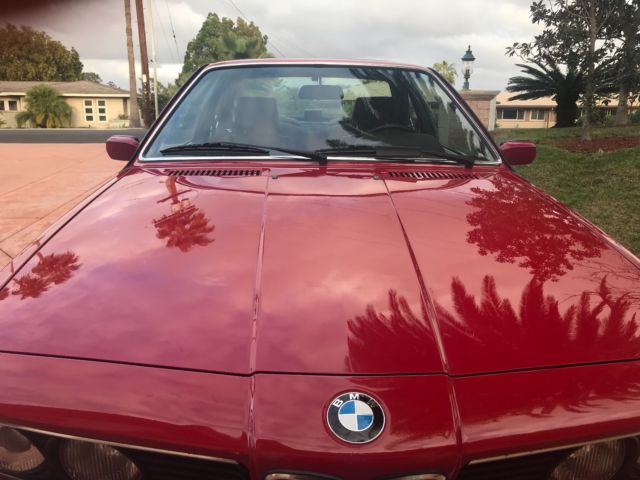 1988 BMW M6 2 Door Coupe - Red- Original Owner! 1988 BMW M6