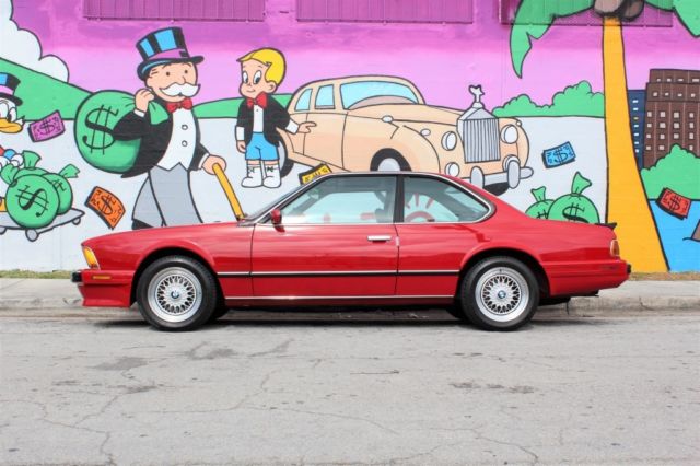 1988 BMW M6 E24 Sharknose 23,600 Miles Zinnoberot Red Coupe S38B35 6-Cylinder Ma 1988 BMW M6 E24 Sharknose