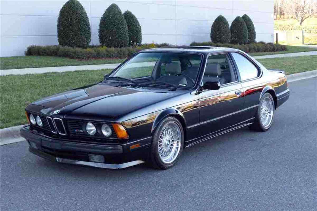 1988 BMW M6 Sedan Black RWD Manual black 1988 BMW M6 black