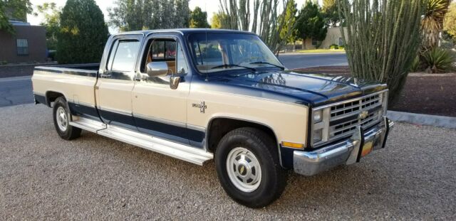 1988 c20 chevy truck 4 door 1 owner 73k original miles quad cab 86 87 84 square 1988 Chevrolet C-10 silverado