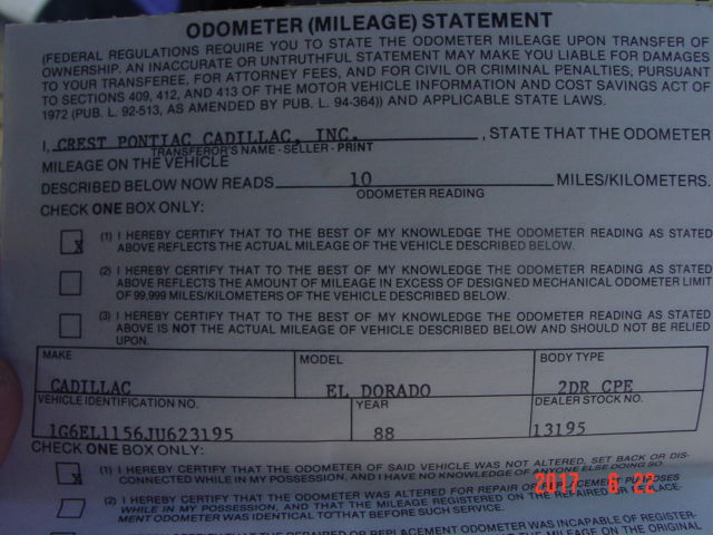 1988 Cadillac Eldorado Biarrity Coupe - photo 13
