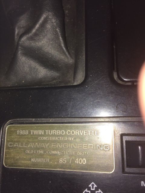1988 Chevrolet Corvette Callaway TwinTurbo Convertible - photo 12