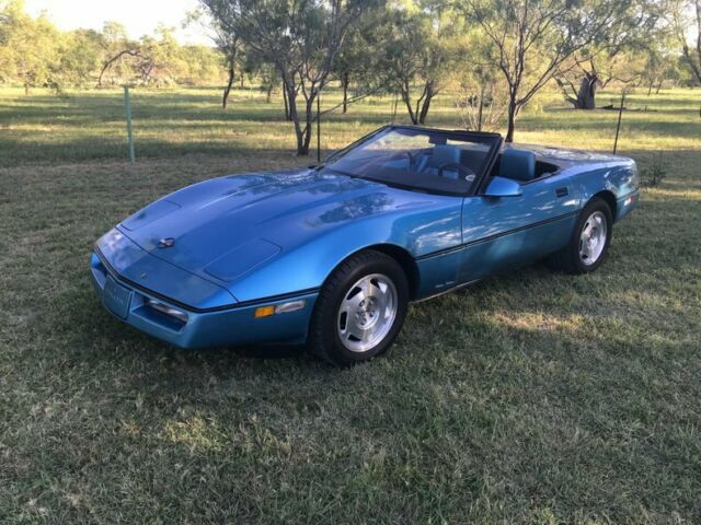 1988 Chevrolet Corvette 7500 Mile Nassau Blue Convertible 7437 Miles Nassau Blue 1988 Chevrolet Corvette 7500 Mile Nassau Blue Convertible