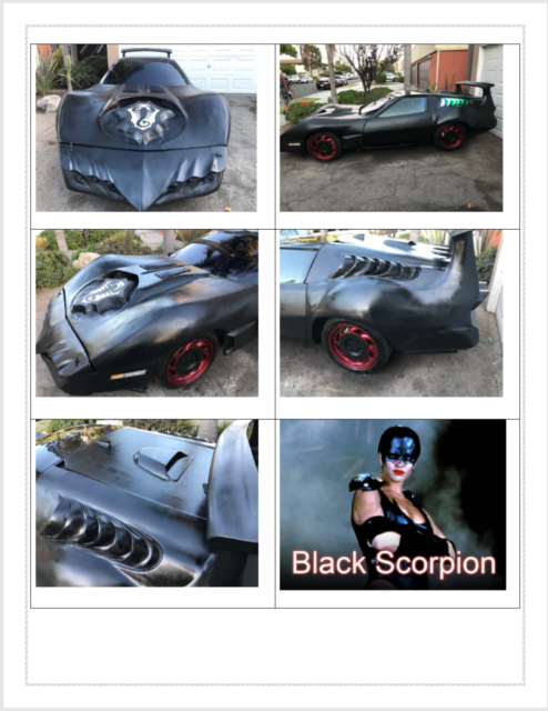 1988 Chevrolet Corvette Classic Collector Black Scorpion Movie Car - photo 7