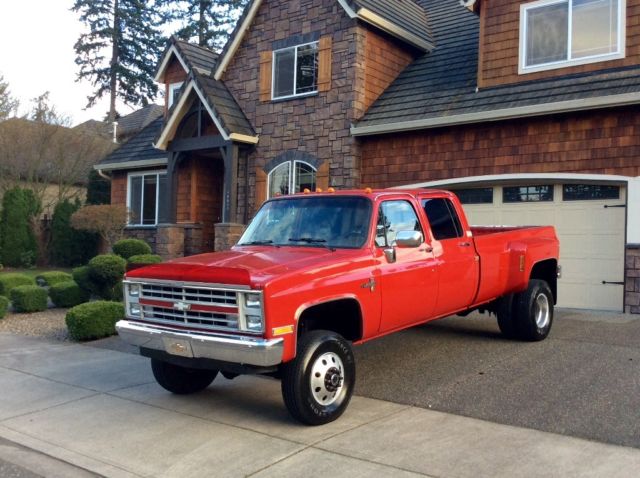 1988 Chevrolet C/K Pickup 3500 CREWCAB DUALLY BIG BLOCK 4WD SOLID AXLE DANA 60