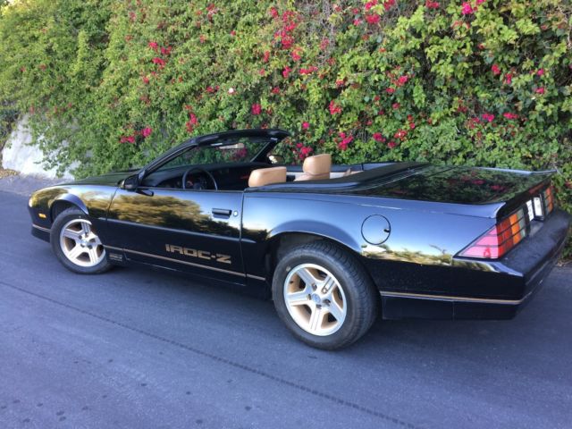 1988 Chevy Camaro IROC-Z28 Convertible, CA, original paint, low miles, rust free 1988 Chevrolet Camaro IROC Z 28
