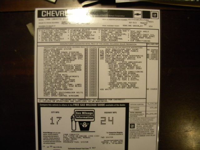 1988 Chevrolet Corvette 35TH ANNIVERSITY - photo 12